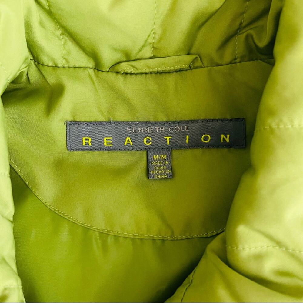 Kenneth Cole green down quilted puffer full zip vest - Picture 5 of 6